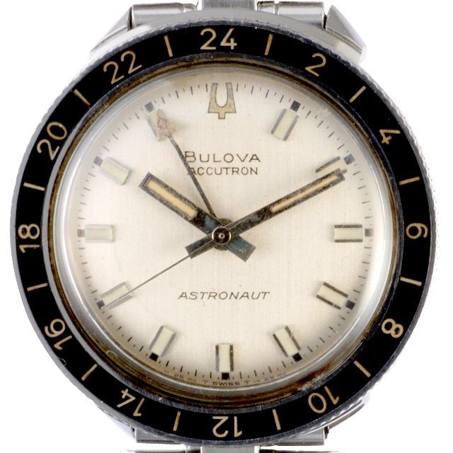 1968 Bulova Accutron Astronaut white dial