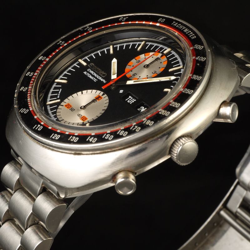Black Resist Dial For Vintage Seiko UFO Chronograph – Fits 6138-0010, 0011, 0012, 0017