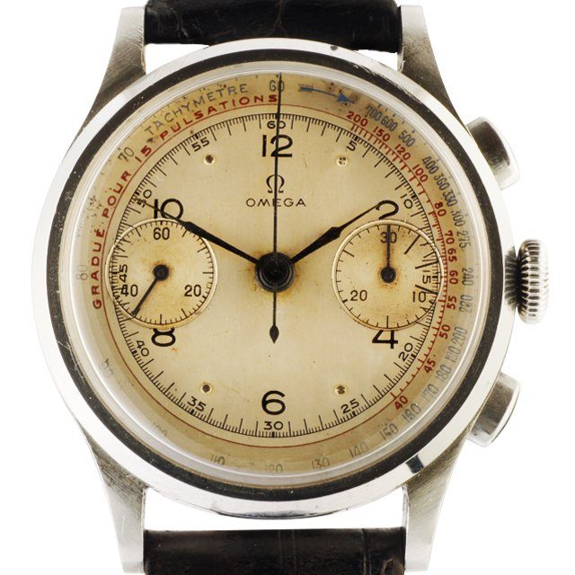 1946 Omega Chronograph Tachymeter Pulsometer cal. 33.3 TIMELINE.WATCH collection