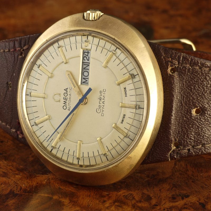 1967 Omega Geneve Dynamic 18k gold case ref. 166.0079