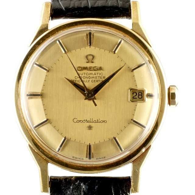 1965 Omega pie pan Grand Luxe Constellation date ref. BA168.005