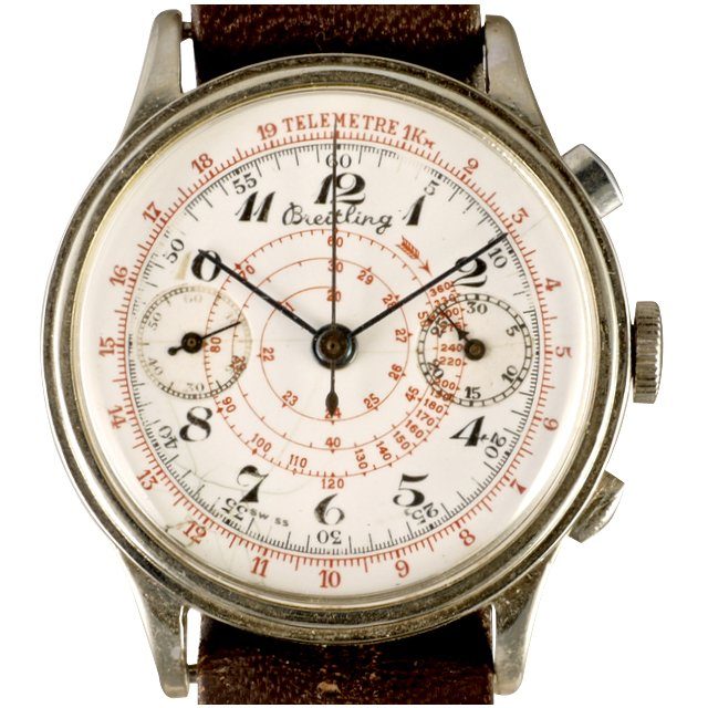 1937 Breitling Porcelain dial Chronograph