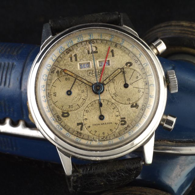 1953 Heuer Dato-Compax Datora - TIMELINE.WATCH collection