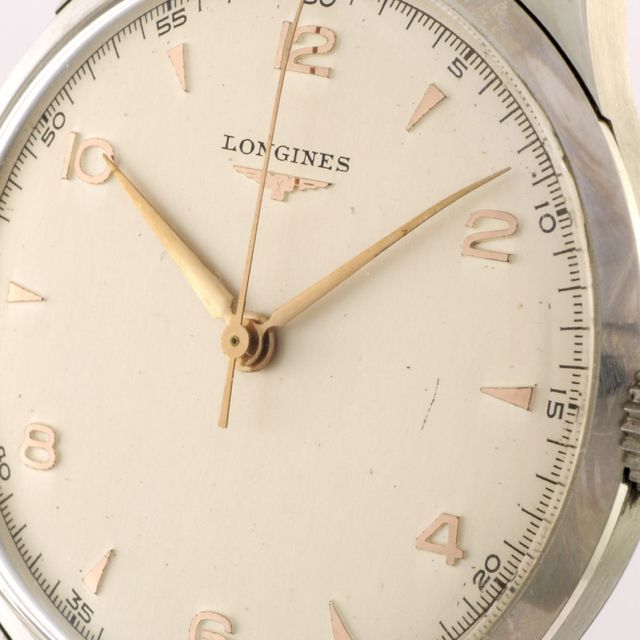 1953 Longines 37.5mm. manual wind - TIMELINE.WATCH collection