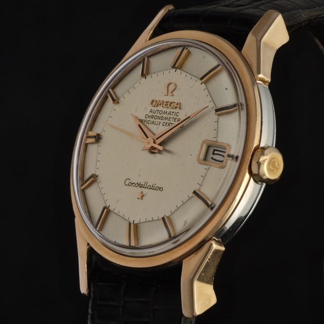 1964 Omega Constellation Pie Pan steel and gold case ref. 168.005 ...
