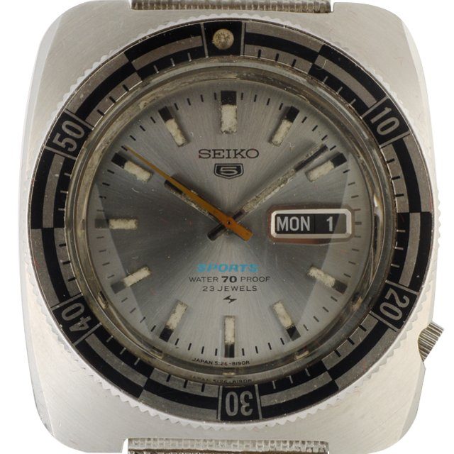 1969 Seiko 5126-8130 Rally Sports 5 automatic with silver dial